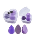 Make Up Blender Makyaj Süngeri Seti 3'lü - Mor - 1