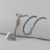 Balta Tasarımlı 925 Ayar Gümüş Kolye thumbnail 1