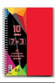 7+3+1 Ayraçlı Defter 11 Konulu 225 Yaprak 1 Adet 7 Kareli 3 Çizgili 1 Çizgisiz Spralli Plastik Kapak Seperatörlü - 2