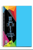 7+3+1 Ayraçlı Defter 11 Konulu 225 Yaprak 1 Adet 7 Kareli 3 Çizgili 1 Çizgisiz Spralli Plastik Kapak Seperatörlü - 4