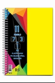 7+3+1 Ayraçlı Defter 11 Konulu 225 Yaprak 1 Adet 7 Kareli 3 Çizgili 1 Çizgisiz Spralli Plastik Kapak Seperatörlü - 7