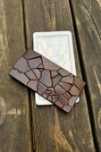 Parçalanmış Tablet Çikolata Silikon Mum Kalıbı - 1