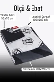 Taç Beşiktaş Siyah Logo Tek Kişilik Nevresim Takım - 2