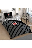 Taç Beşiktaş Siyah Logo Tek Kişilik Nevresim Takım - 1