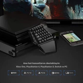 Gamesir VX PS4 - Xbox One - Switch - Switch Lite - PC Uyumlu Siyah Klavye ve Mouse Seti - 3