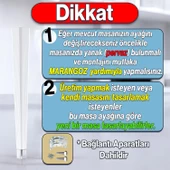 Elit Masa Dresuar Ayağı 75 cm Plastik Beyaz Ayak Mutfak Yemek Masası Mobilya Ayakları - 2