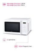 Altus ALMD 25 20 lt Beyaz Mikrodalga Fırın - 4