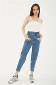 FASHION FRIENDS KADIN BAGGY DENİM PANTOLON 24Y0296K1 - 1