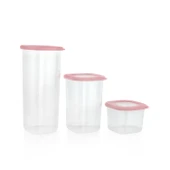 Schafer Hold 3 lü Saklama Kabı-Pembe - 2