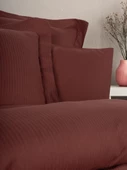Cotton Box Tensel Craft Çift Kişilik Nevresim Takımı Bordo thumbnail 3