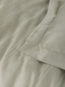 Cotton Box Smart Bambu Saten Çift Kişilik Nevresim Takımı Stripe Bej thumbnail 3