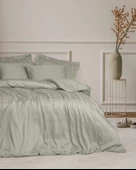 Cotton Box Smart Bambu Saten Çift Kişilik Nevresim Takımı Stripe Bej thumbnail 1