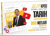 İndeks Akademi 2025 KPSS Tarih Akademisi Video Ders Notları - Aydın Yüce İndeks Akademi Yayıncılık - 3