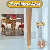 Elit Masa Dresuar Ayağı 75 cm Plastik Gold Altın Ayak Mutfak Yemek Masası Mobilya Ayakları thumbnail 1