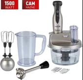 Tefal Buz Kırma Özellikli 15 Yıl Onarım Garantili Cam Hazneli 1500 W Blender Seti Gümüş - 2