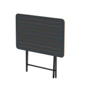 Eportatif Katlanır 4 Kişilik Bahçe Masası Bistro Masa 55x90 Füme 1426 - 2