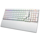 ASUS ROG STRIX SCOPE II 96 NX Snow Switch Türkçe RGB Kablosuz Beyaz Mekanik Gaming Klavye - 1