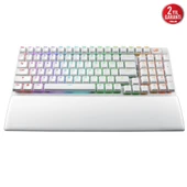 ASUS ROG STRIX SCOPE II 96 NX Snow Switch Türkçe RGB Kablosuz Beyaz Mekanik Gaming Klavye - 5