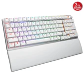 ASUS ROG STRIX SCOPE II 96 NX Snow Switch Türkçe RGB Kablosuz Beyaz Mekanik Gaming Klavye - 4