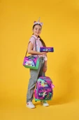 Coral High Kids Pembe Su Yeşili Unicorn Desenli 3'lü Okul Çanta Seti SET0123758 thumbnail 2