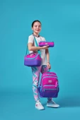 Coral High Kids Pembe Mor Renk Geçişli 3'lü Okul Çanta Seti SET0123762 thumbnail 2