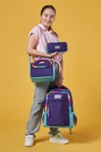 Coral High Kids Rainbow Fermuarlı Mor 3'lü Okul Çanta Seti SET0123662 - 2