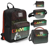 Coral High Beşli İlkokul/Ortaokul Çanta Seti - Siyah Gri Gamer - Erkek Çocuk thumbnail 1