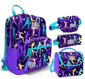 Coral High İlkokul/Ortaokul Çanta Seti ve Bel Çantası- Mor Voleybol - Kız Çocuk thumbnail 1