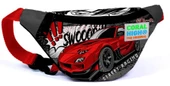 Coral High Siyah Kırmızı Araba Üçlü Okul Çantası ve Bel Çantası Seti thumbnail 5