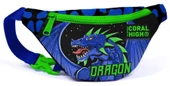 Coral High Mavi Yeşil Dragon Üçlü Okul Çantası ve Bel Çantası Seti - Erkek Çocuk thumbnail 5