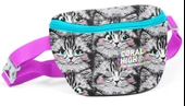 Coral High Gri Kedi Baskılı Kız Çocuk Bel Çantası thumbnail 1