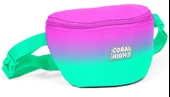 Coral High Pembe Su Yeşili Renk Geçişli Baskılı Kız Çocuk Bel Çantası thumbnail 1
