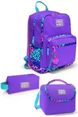 Coral High Mor Leopar 3'lü Okul Çanta Seti SET0123632 - 1