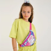 Coral High Kız Çocuk Günlük Bel Çantası - Mavi Pembe Dondurma Unicorn thumbnail 2