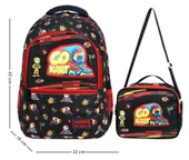 Waddell Go Kart Deri Nakış Desenli Erkek Çocuk İlkokul Sırt Çantası Ve Beslenme Çantası thumbnail 2