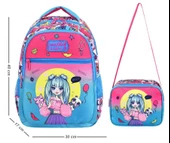Waddell Anime Kız Desenli İlkokul Sırt Çantası Ve Beslenme Çantası - Kız Çocuk - 2