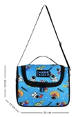 Waddell Astronot Desenli Termal Beslenme Çantası - Erkek Çocuk - Siyah/Mavi thumbnail 2