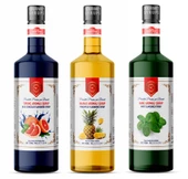 Nish Turunç Ananas Nane Aromalı Şurup 3 x 700 ML - Pet Şişe - 1