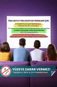 Özel Boyut Siparişleri için Projeksiyon Perdesi, Duvar Ev Sineması, Duvar Projeksiyon Perdesi - 1