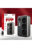 Termal Akım Korumalı 3'lü Priz ve USB Şarj İstasyonu 2 USB, 1 Type-C - 1