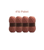 Rocco 100g Cotton 4'lü set, punch için ideal örgü ipi, pamuklu amigurumi ipi, el işi malzemesi - 7