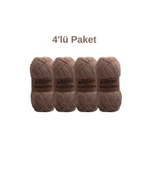 Rocco 100g Cotton 4'lü set, punch için ideal örgü ipi, pamuklu amigurumi ipi, el işi malzemesi - 2