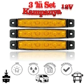 Sanel 6 Ledli 3'Lü Set Parmak Led 12V Sarı SBB12Y6-3 - 1