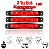 Sanel 6 Ledli 3'Lü Set Parmak Led 12V Kırmızı SBB12R6-3 thumbnail 1