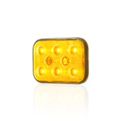 Sanel Çakarlı 12-24V Universal Kare 6'Led Dış Mekan Uyumlu Sarı SBDF6Y - 4