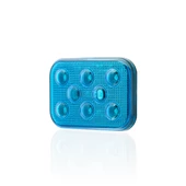 Sanel Çakarlı 12 - 24V Universal Kare 6 Led Dış Mekan Uyumlu Mavi SBDF6B - 1
