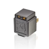 Sanel Mini Röle 12 Volt 30 Amper 4 Uçlu Sigortalı Braketli SR1244B - 3