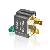Sanel Mini Röle 12 Volt 30 Amper 4 Uçlu Sigortalı Braketli SR1244 - 1
