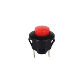 Aksa Plastik Buton Kendinden Kilitli . Somunsuz. Kırmızı - 07-006/K - 1