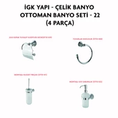İGK YAPI - ÇELİK BANYO OTTOMAN BANYO SETİ -22 (3 PARÇA) - 2
